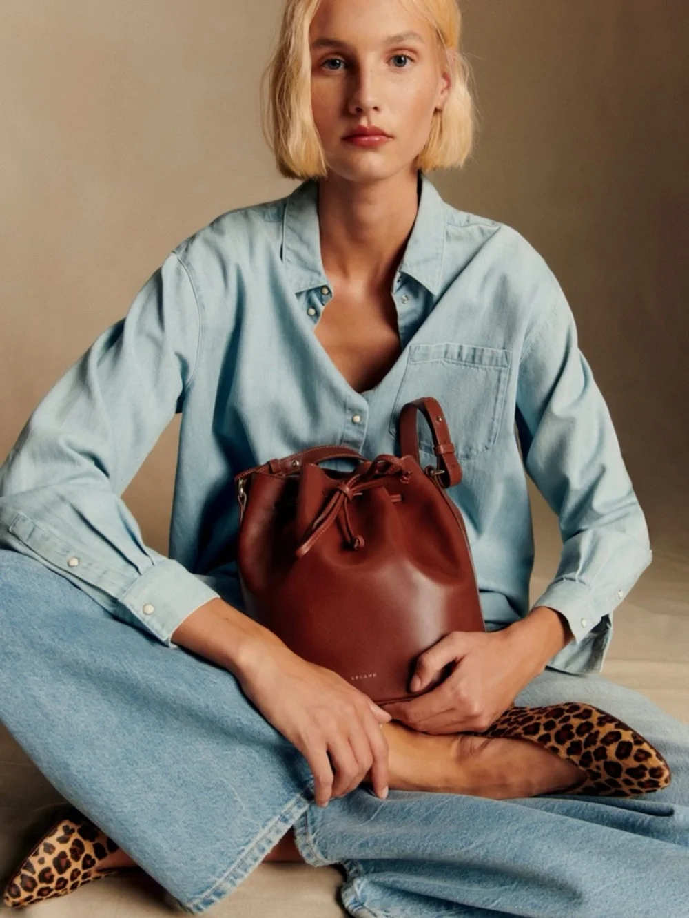 NWT Sezane Farrow Bag